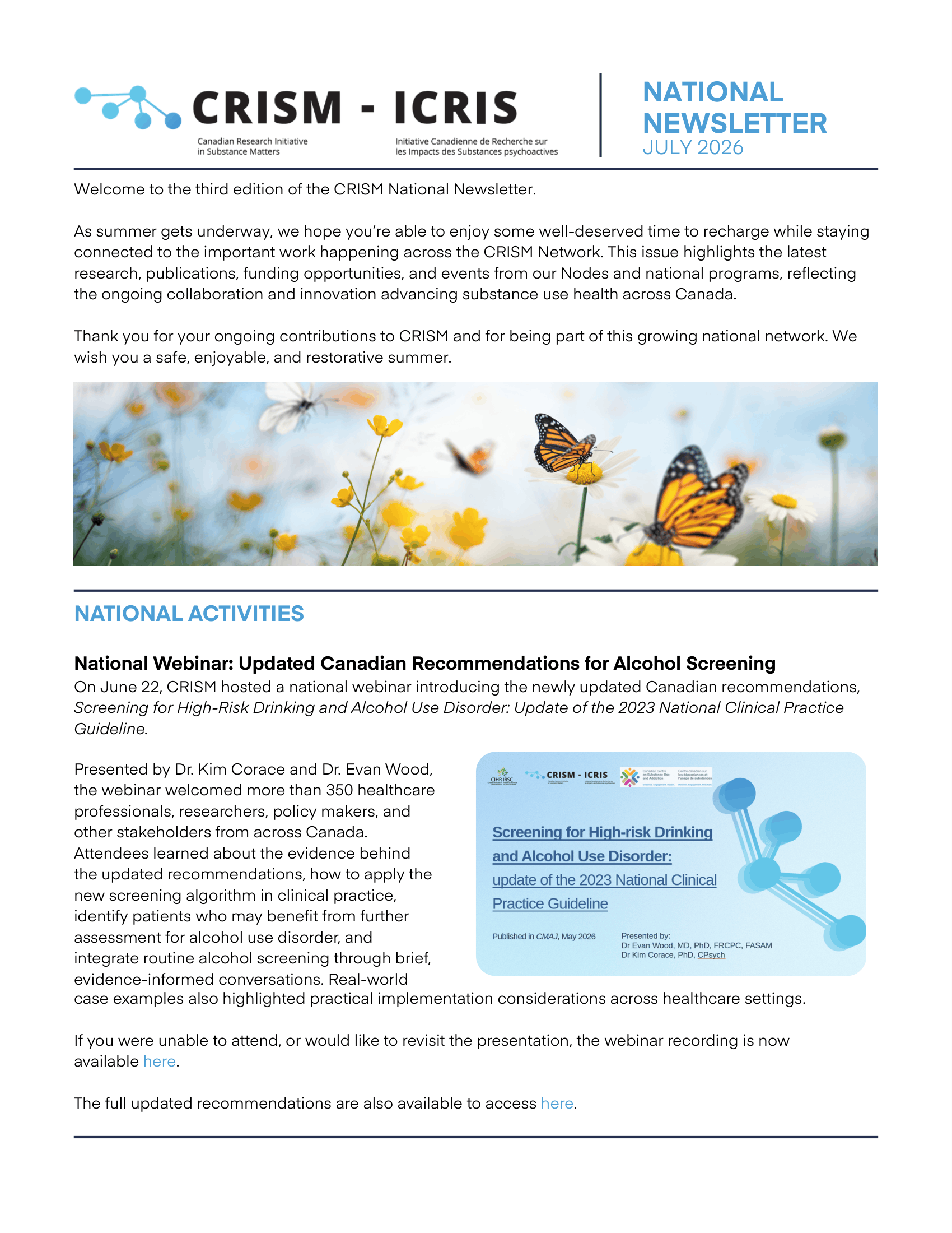 CRISM National Newsletter - Summer Edition - July 2026-1