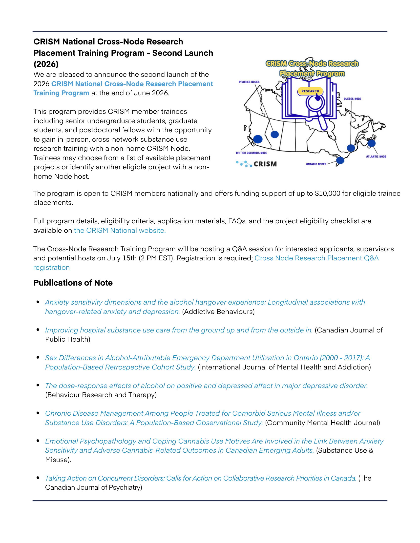 CRISM National Newsletter - Summer Edition - July 2026-3